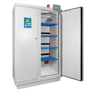 90-Minute Fire-Resistant Safety Cabinet for Lithium-Ion Batteries – 2020 x 1137 x 620 mm