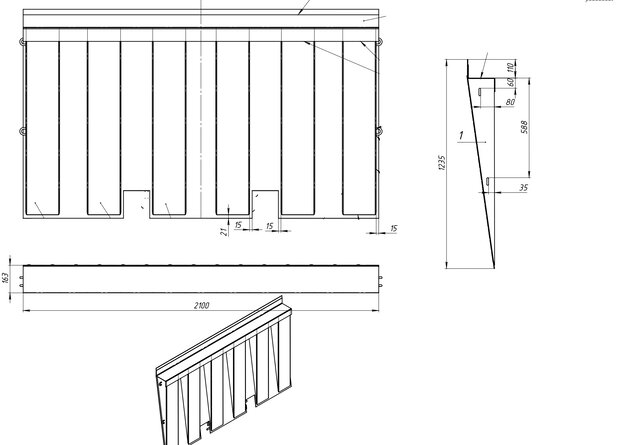 Oprijplaat voor zee container laadplatform staal 210x123.5 cm