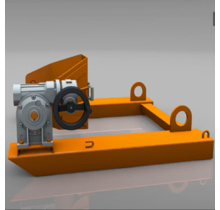 Plastic and steel drums lift and turn, suitable for forklift and crane.