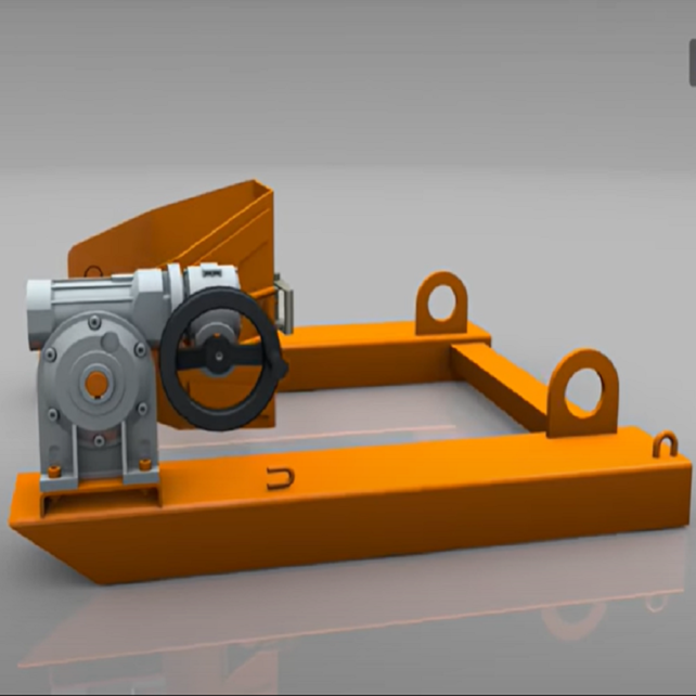 Plastic and steel drums lift and turn, suitable for forklift and crane.