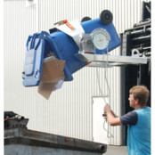 Plastic and steel drums lift and turn, suitable for forklift and crane.