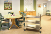 Edelstahl C2 Etagenwagen mit 3 Böden 710 × 400 × 805 mm – RVS