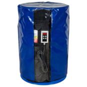 Housse chauffante pour fûts avec commande digitale 0-90°C, 1200W pour fûts acier 200-220L