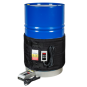 Housse chauffante pour fûts avec commande digitale 0-90°C, 1200W pour fûts acier 200-220L
