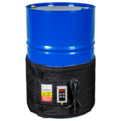 Housse chauffante pour fûts avec commande digitale 0-90°C, 1200W pour fûts acier 200-220L