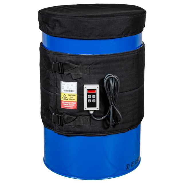Vatverwarmer met digitale regeling 0-90°C, 1200W voor 200-220L stalen vaten