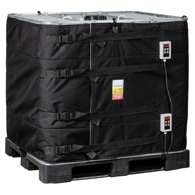 Housse chauffante IBC pour conteneur 1000L, 3000W, 3 zones, 0-90°C