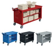 Multifunctionele trolley MOVIT van staal B1200-1500xD615xH820