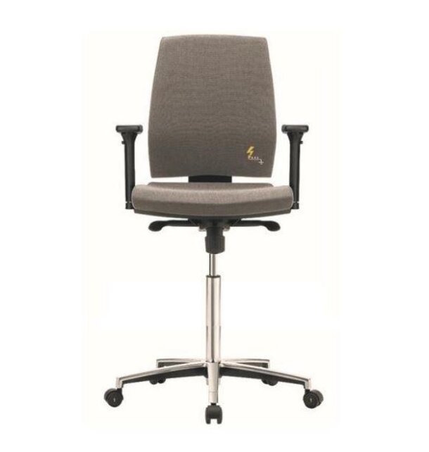 Grey ESD ergonomic work chair