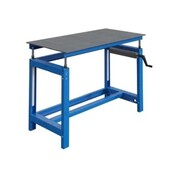 Welding table SI-model adjustable height by crank Load 250Kg