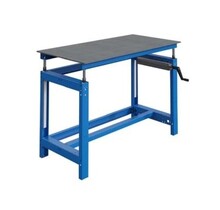Welding table SI-model adjustable height by crank Load 250Kg
