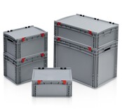 EURO crate 80x60x13,5 with lid