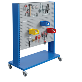 FLUXO Trolley with Perforated Steel Panels – Heavy-Duty Mobile Tool Storage Cart