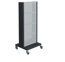 FLUXO Transportwagen mit Geperforeerde Stahl Panelen – Zware Mobiele Gereedschapswagen