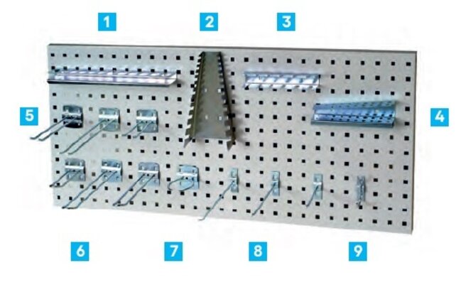 Chariot FLUXO avec Panneaux Perforés en Acier – Chariot de Rangement d’Outils Robuste et Mobile