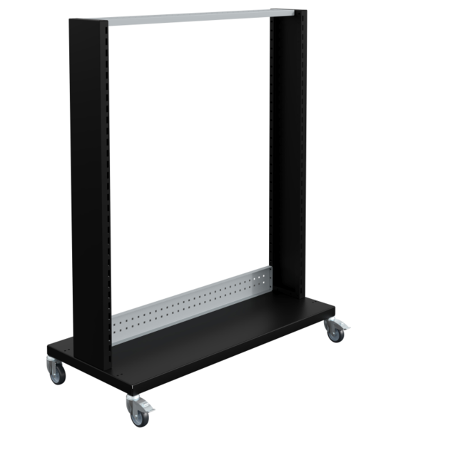 FLUXO Trolley met grijprails voor grijp containers magazijnbakken kar
