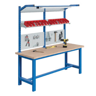 SI Schwerlast-Werkbank / Arbeitstisch, 1500 kg Tragfähigkeit, feste Höhe