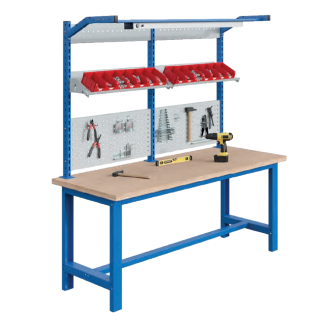 SI Schwerlast-Werkbank / Arbeitstisch, 1500 kg Tragfähigkeit, feste Höhe