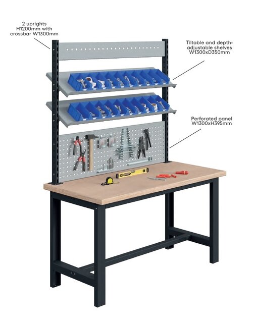 Ergonomic worktable SI-model 1500Kg Heavy Duty