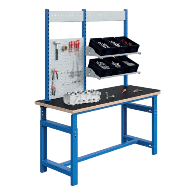 SI Heavy-Duty Workbench / Work Table, 1000 kg Capacity – Adjustable Height