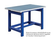 SI Schwerlast-Werkbank / Arbeitstisch, 1000 kg Tragkraft – höhenverstellbar