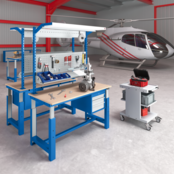 SI Workbench / Work Table, 300 kg Capacity – Electrical height adjustable