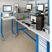 PTH Ergo Werkbank 500 kg – Schwerlast-Industriearbeitstisch mit fester Höhe | Salesbridges