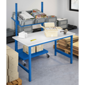 PTH Ergo Werkbank 500 kg – Schwerlast-Industriearbeitstisch mit fester Höhe | Salesbridges