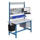 PTH Ergo Werkbank 500 kg – Schwerlast-Industriearbeitstisch mit fester Höhe | Salesbridges