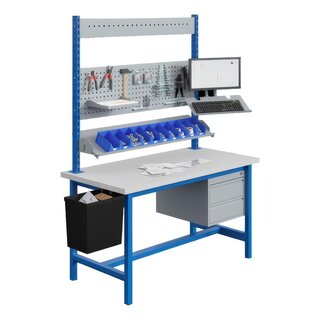 PTH Ergo Werkbank 500 kg – Schwerlast-Industriearbeitstisch mit fester Höhe | Salesbridges