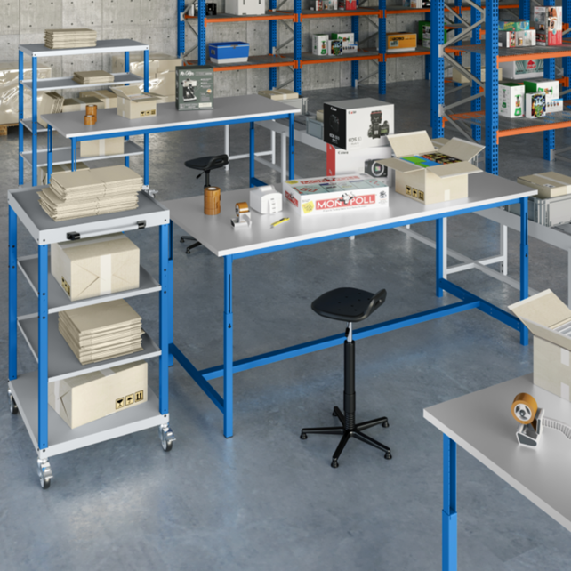 PTH Ergo Werkbank 300 kg – Schwerlast-Industriearbeitstisch mit verstellbarer Höhe | Salesbridges