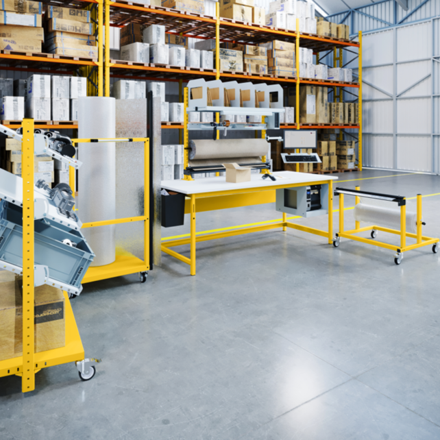 PTH Ergo Werkbank 300 kg – Schwerlast-Industriearbeitstisch mit verstellbarer Höhe | Salesbridges