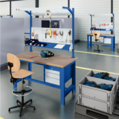 SI Schwerlast-Werkbank / Arbeitstisch, 1500 kg Tragfähigkeit, feste Höhe
