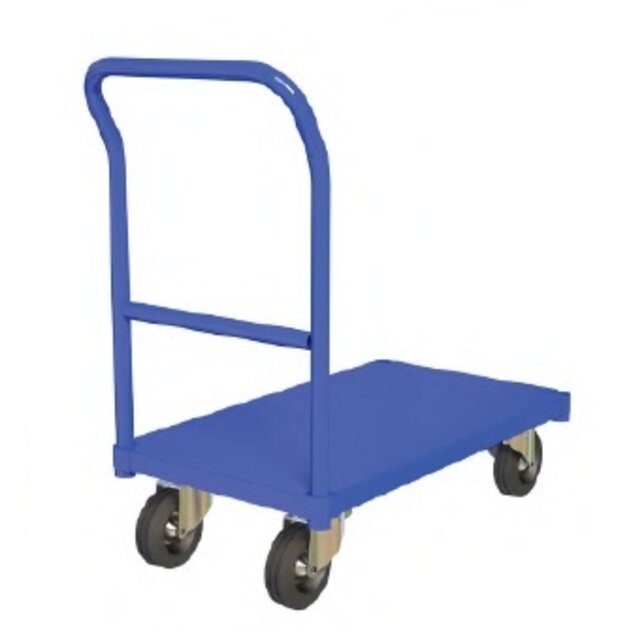 Plateauwagen Magazijnwagen met duwbeugel Plateauwagen Magazijnwagen met duwbeugel