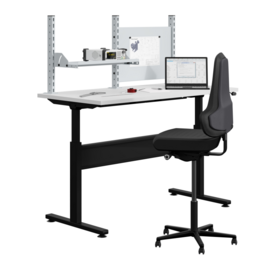 REGLO Electrically Height-Adjustable Workbench