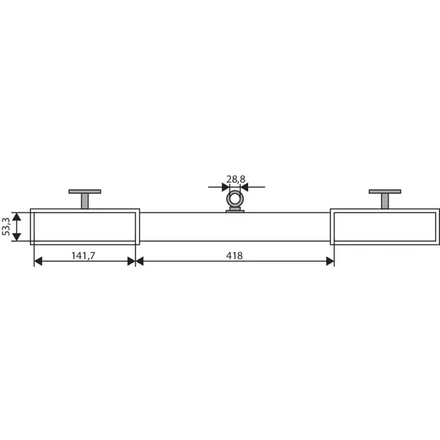 DTS Fassklemme für Gabelstapler 680 kg – 210 L