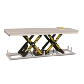 Hubtisch 2.000 kg – Doppelschere, Plattform 2500 × 820 mm, Hubhöhe 1000 mm