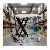 Mobiele Heftafel – 700x450mm, 150kg Capaciteit Tafelhoogte 255-760 mm