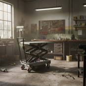 Electric mobile lift table, 1010x520 mm, 300kg capacity H1600 mm