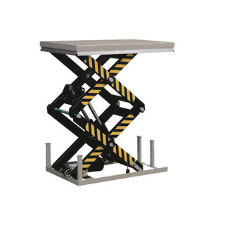 Stationärer Doppel-Scherenhubtisch  2000 kg Tragkraft, Hubhöhe 1780 mm, Plattform 1300 x 820 mm