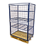 SalesBridges Cage Container metal H1800mm 3 shelves and 2 folding windows
