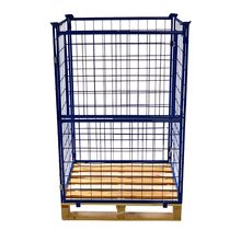 Gitteraufsatzrahmen für Paletten H1600mm, klappbar, Palettenrand, Containeraufsatz