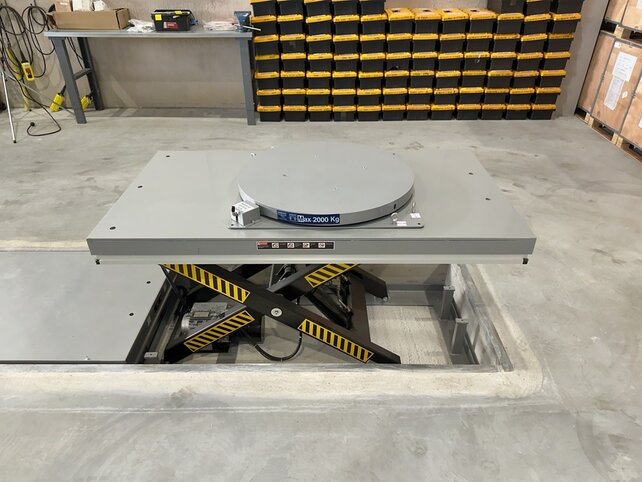 Heavy Duty Industriële Draaitafel – 2000 kg Capaciteit – Ø1000 mm – 360° Rotatie