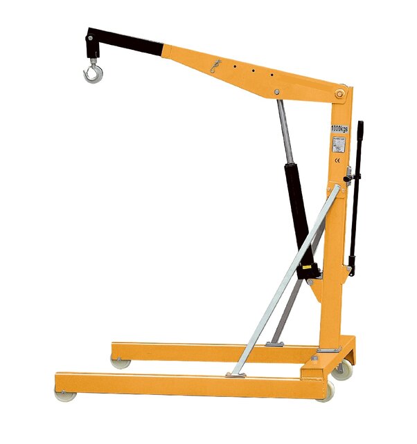 Werkplaatskraan für EU-pallet Mobiele– 1000 kg Vouwbaar