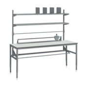 Table d’emballage L 2000x800x24 mm Stratifié – Table de travail réglable en hauteur (300 kg)