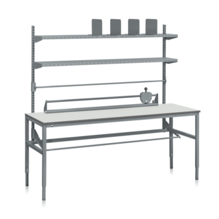 Packing Table L 2000x800x24 mm Laminated Workbench – Height Adjustable (300 kg)