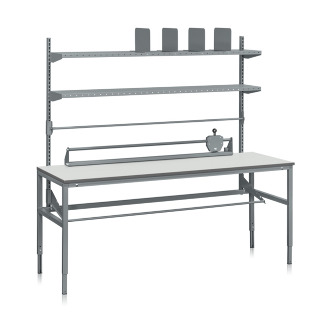 Packing Table L 2000x800x24 mm Laminated Workbench – Height Adjustable (300 kg)