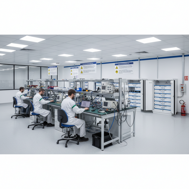 Lithium‑Ion Accukast 90 min  – 2 deuren, 10 Afsluitbare Compartimenten