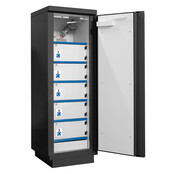 Brandwerende Lithium‑Ion Accukast 90 min – 1 Deur – 5 Afsluitbare Compartimenten