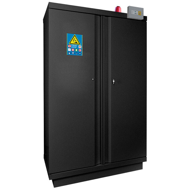 90-Minute Fire-Resistant Safety Cabinet for Lithium-Ion Batteries – 2020 x 1137 x 620 mm